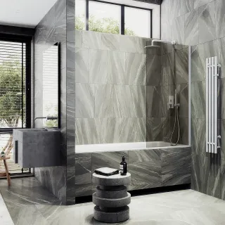 Шторка на ванну MaybahGlass MGV-69-1ш 70см белый